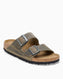 Birkenstock Arizona Leoi Çift Bantlı Erkek Terlik Faded Khaki