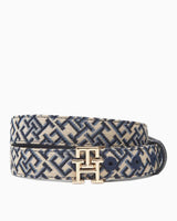 Tommy Hilfiger Jakarlı 25mm Kadın Kemer Space Blue