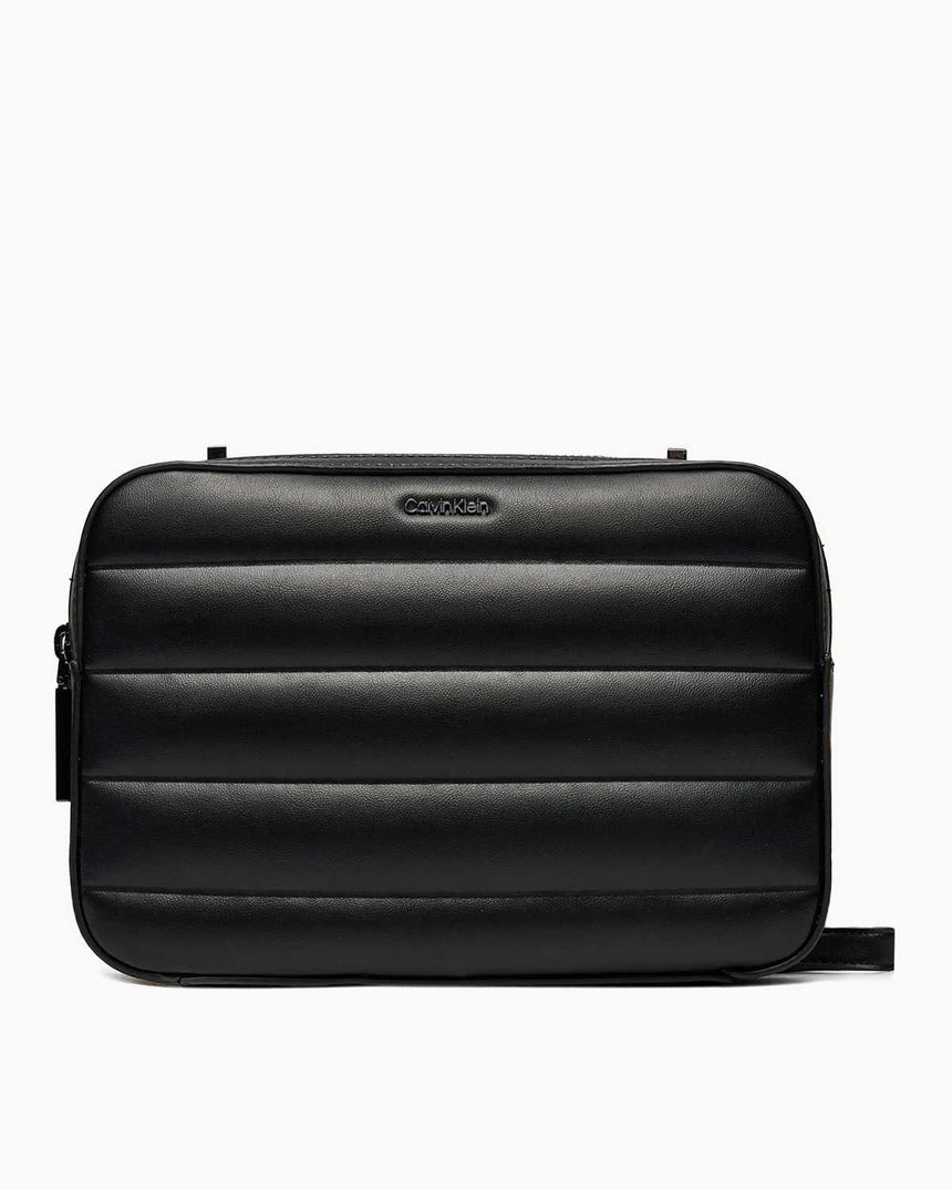 Calvin Klein Line Quilt Crossover Camera Bag CK Black