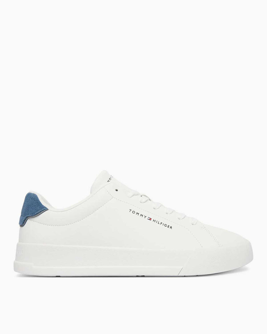 Tommy Hilfiger Court Detail Essential Sneaker White/Agean Sea