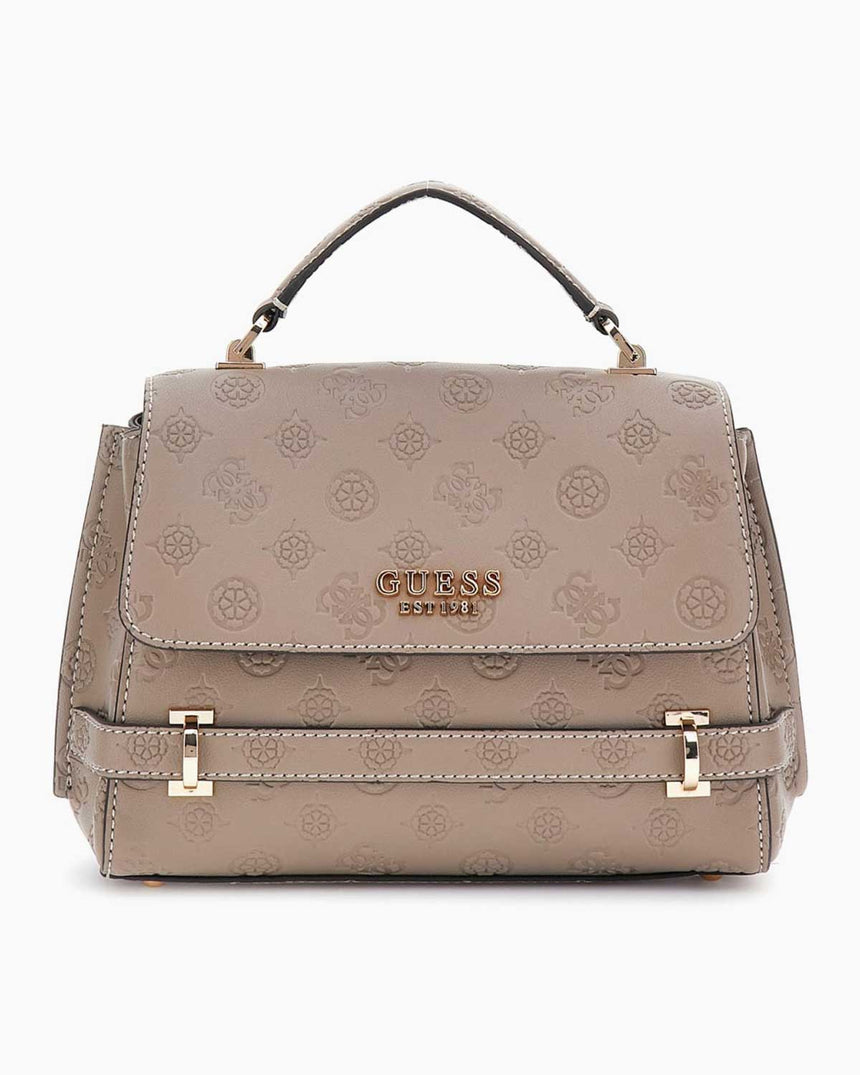 Guess Zarela Kapaklı El Çantası Dark Oak