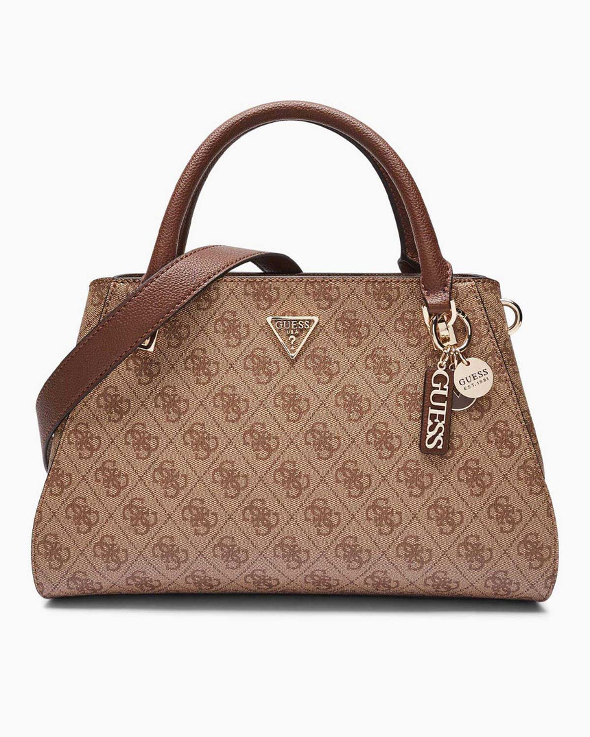 Guess Anadela Noelle II Luxury Kadın El Çantası Latte Logo / Brown