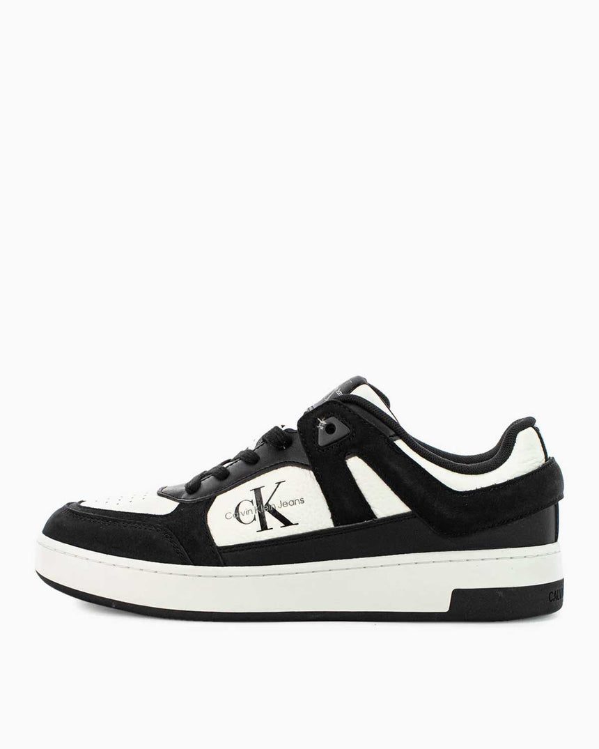 Calvin Klein Jeans Basket Cup Low Lace Up Sneaker Black/Bright White