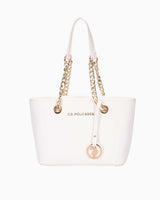 Us Polo Assn Zincir Detaylı Omuz Çantası Beyaz