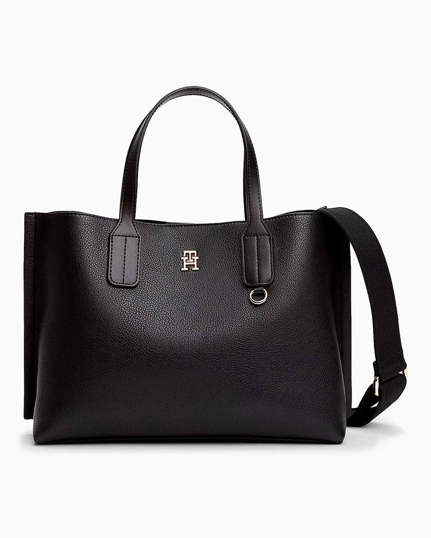 Tommy Hilfiger Mini Açık Kadın Tote Çanta Black