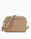 Guess Access Kadın Meridian II Çapraz Askılı Kamera Çantası Latte Logo