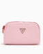 Guess Satchel Logolu Makyaj Çantası Pink Multi