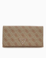 Guess Noelle Satchel Flap Çapraz Askılı Çanta Latte Logo / Brown