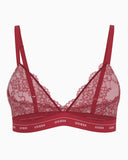 Guess Jane Triangle Logolu Bralet Siren Red