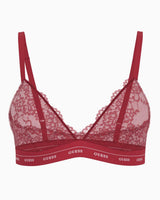 Guess Jane Triangle Logolu Bralet Siren Red