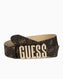 Guess Noelle Monogram Baskılı Kemer Brown Logo