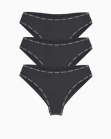 Guess 3Pack Basic Brazilian Külot Jet Black A996