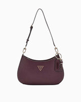 Guess Noelle Top Zip Shoulder Çapraz Askılı Kadın Çantası Aubergine