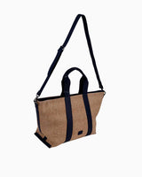 Gap Logo Detaylı Omuz Çantası Hasır - Lacivert