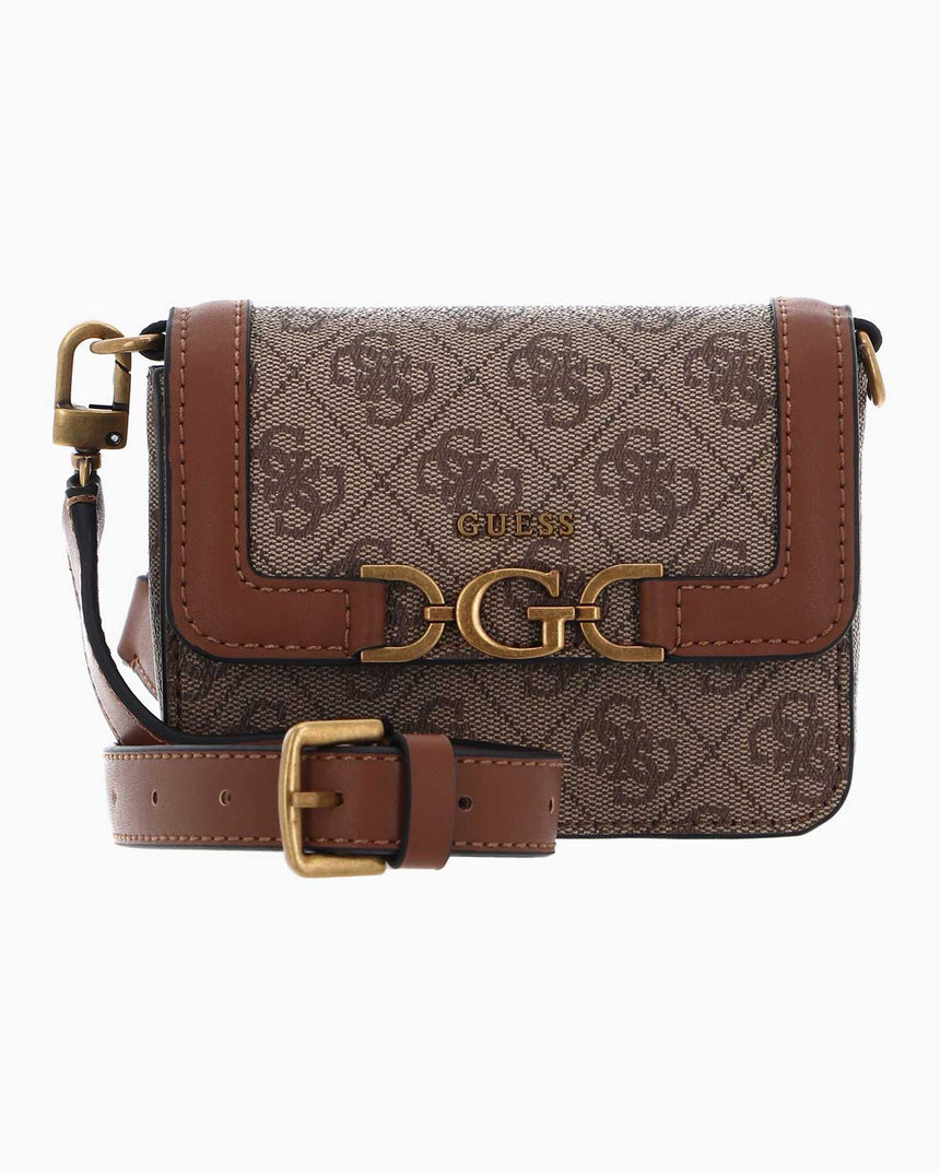 Guess Micro Mini Çapraz Askılı Çanta Latte Logo