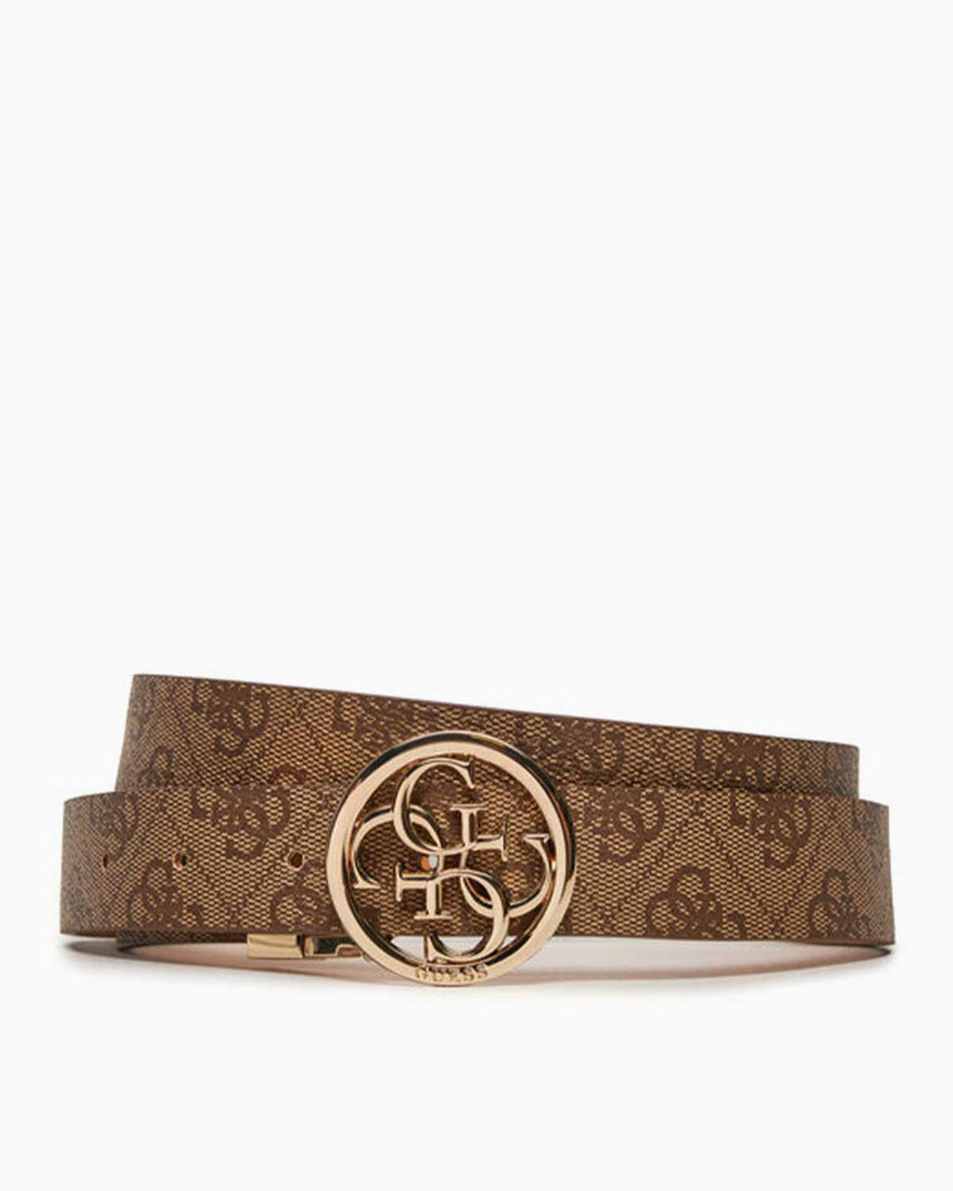 Guess Noelle Monogram Belts Kemer Latte Logo