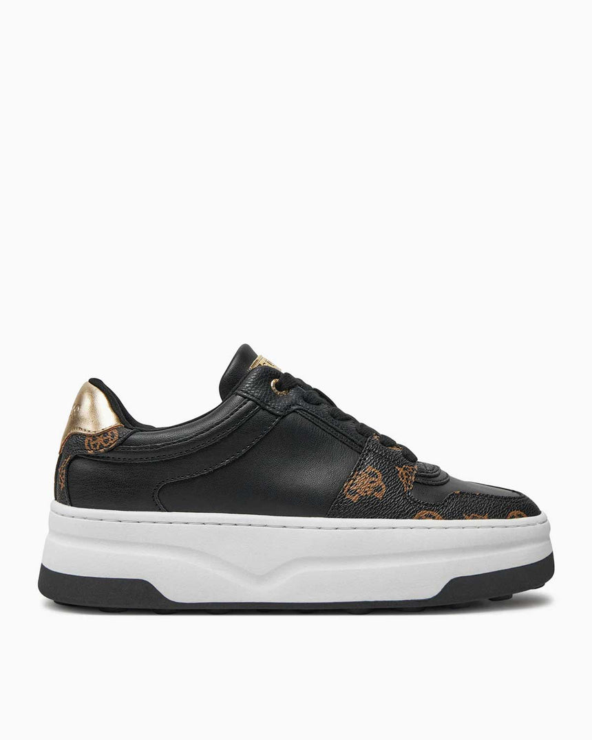 Guess Cupsole Low Logolu Sneaker Black Brass