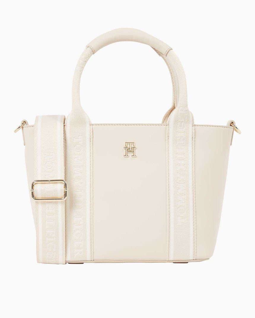 Tommy Hilfiger Logotape Mini Tote El Çantası Sugarcane