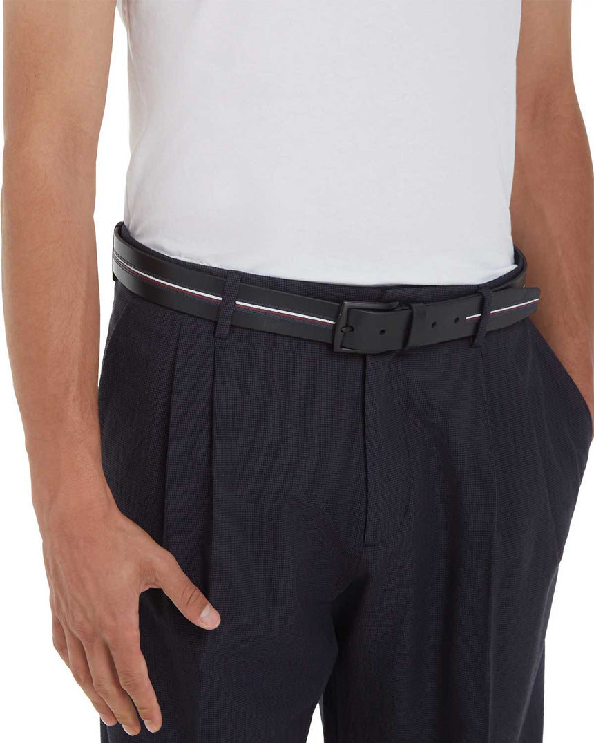 Tommy Hilfiger Denton Fixed Belt Kemer Space Blue