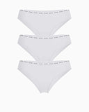 Guess 3Pack Basic Brief Logolu Külot Pure White