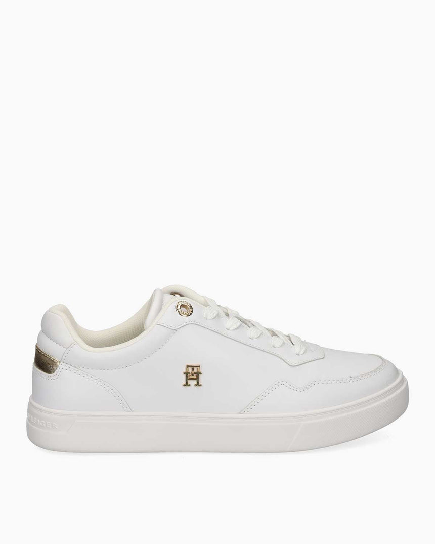 Tommy Hilfiger Seren Yükseltilmiş Kadın Sneaker White/Gold