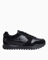 Calvin Klein Toothy Runner Low Top Süet Sneaker Triple Black