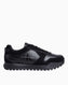 Calvin Klein Toothy Runner Low Top Süet Sneaker Triple Black