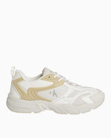 Calvin Klein Tennis Lace Up Logolu Sneakers Creamy White/Eggshell/Khaki