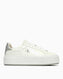 Calvin Klein Sienna Flatform Nappa Kadın Sneaker Bright White/Silver