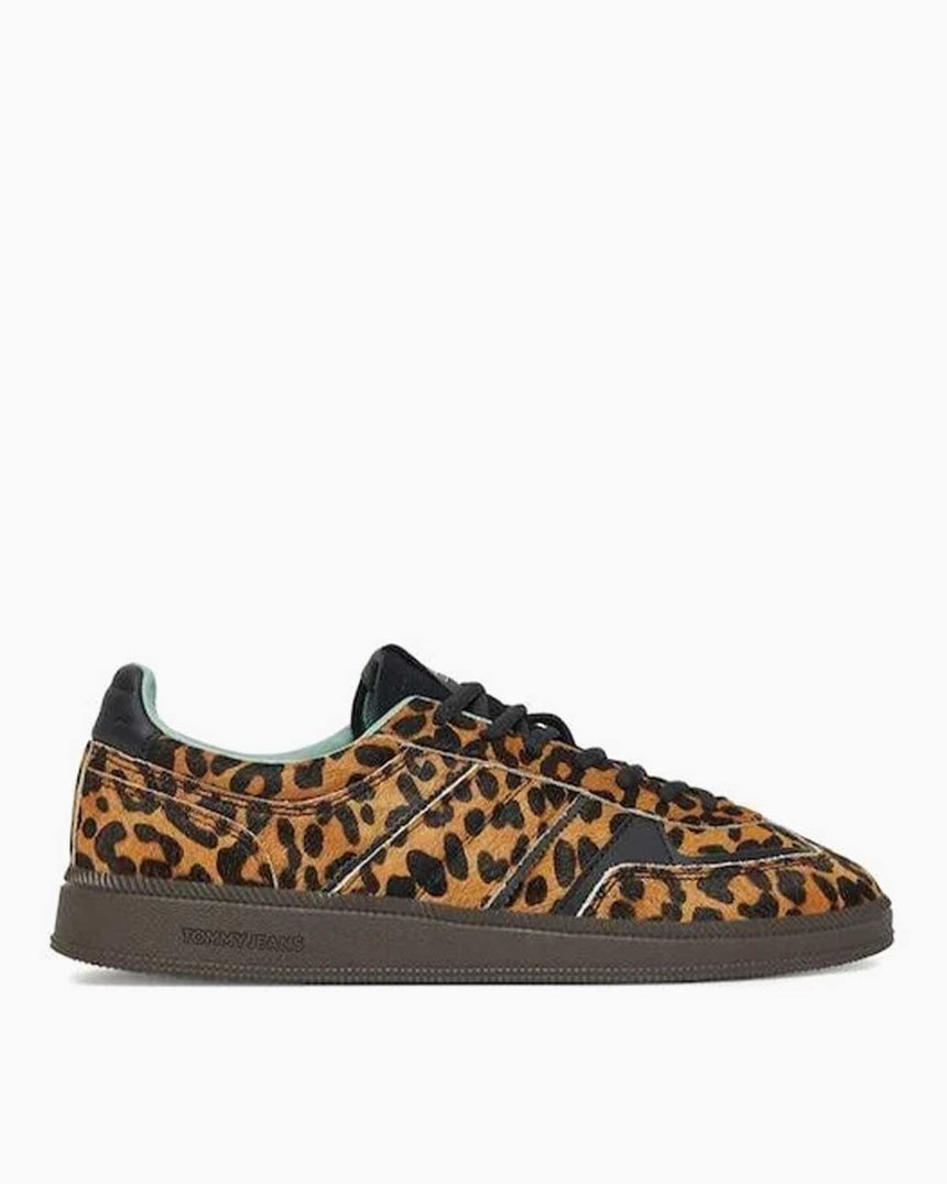 Tommy Hilfiger The Greenwich Edge Leopar Kadın Sneaker Ivory/Leopard
