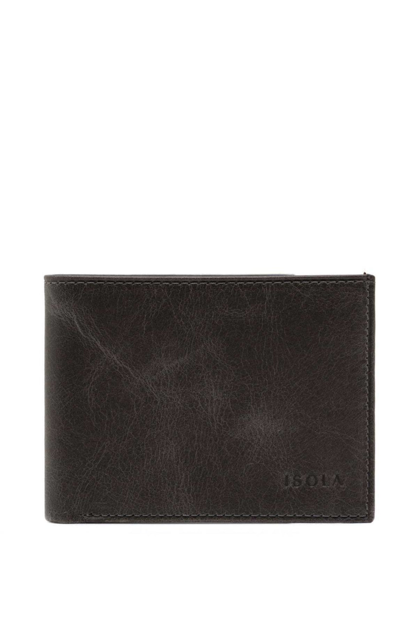 Isola Lionel Erkek Hakiki Deri Cüzdan Gri