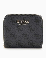 Guess Eco Erica Zip Around Cüzdan Coal Logo