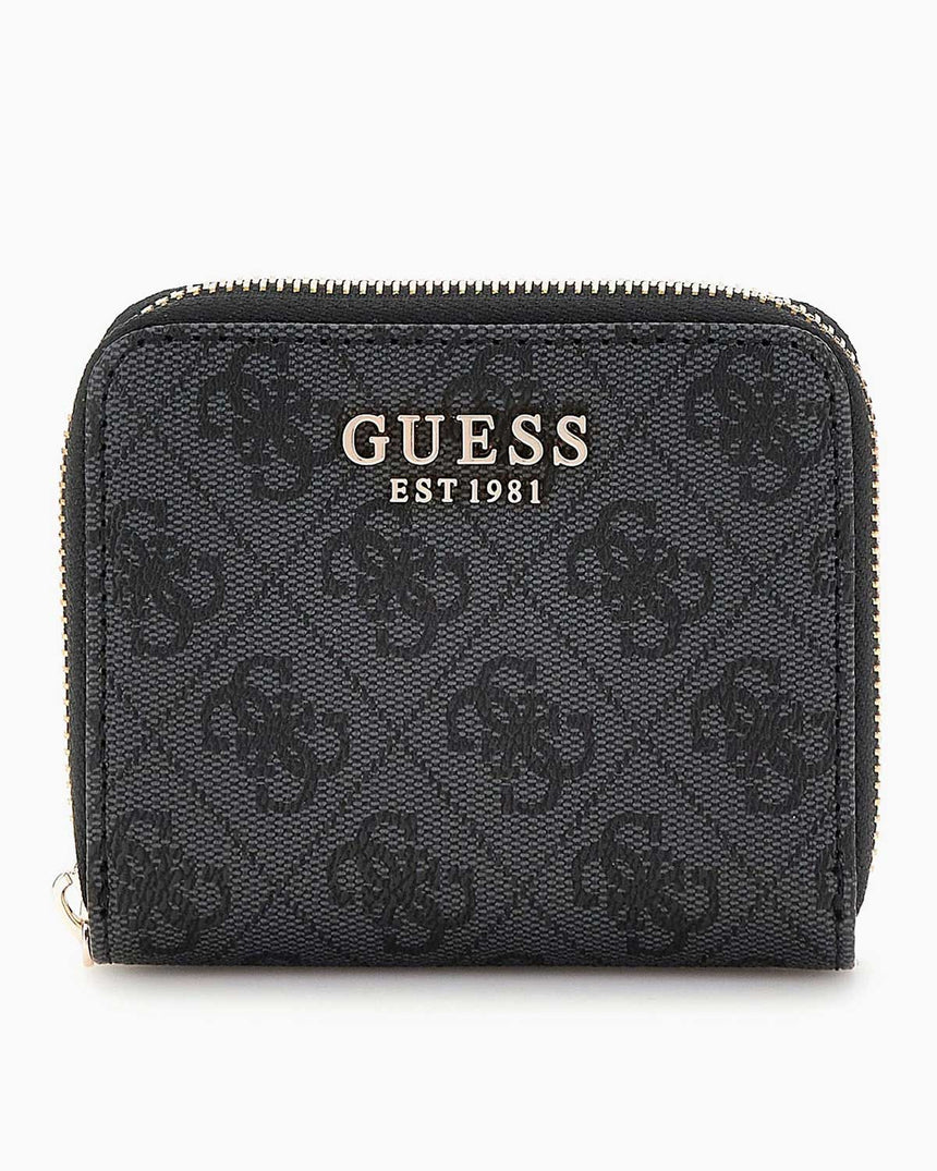 Guess Eco Erica Zip Around Cüzdan Coal Logo