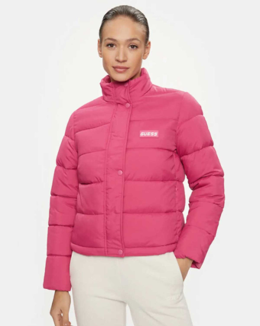 Guess Bertina Light Puffer Şişme Mont Pink Punch
