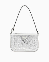 Guess Beauvoir Taşlı Omuz Çantası Silver
