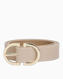 Tommy Hilfiger Feminen Oval 25mm Kadın Kemer Classic Beige