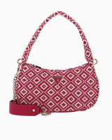 Guess Rianee Hobo Desenli Omuz Çantası Watermelon