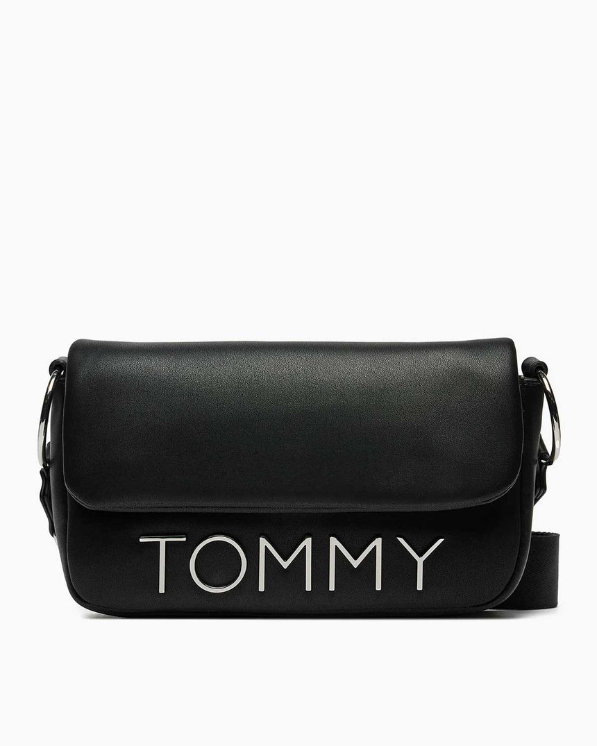 Tommy Hilfiger Bold Elongated Mini Omuz Çantası Black