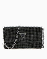 Guess Zalina Flap Clutch Portföy Çanta Black