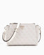 Guess Noelle Compartment Satchel Monogram Çapraz Askılı Çanta Dove Logo