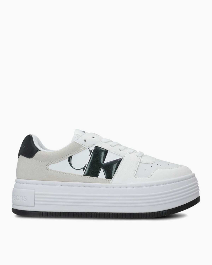 Calvin Klein Bold Platf Low Lace Kadın Sneaker Bright White/Black
