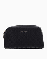 Guess Double Zip Makyaj Çantası Black