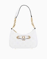 Guess Izzy Peony Zincir Detaylı Omuz Çantası Stone Logo