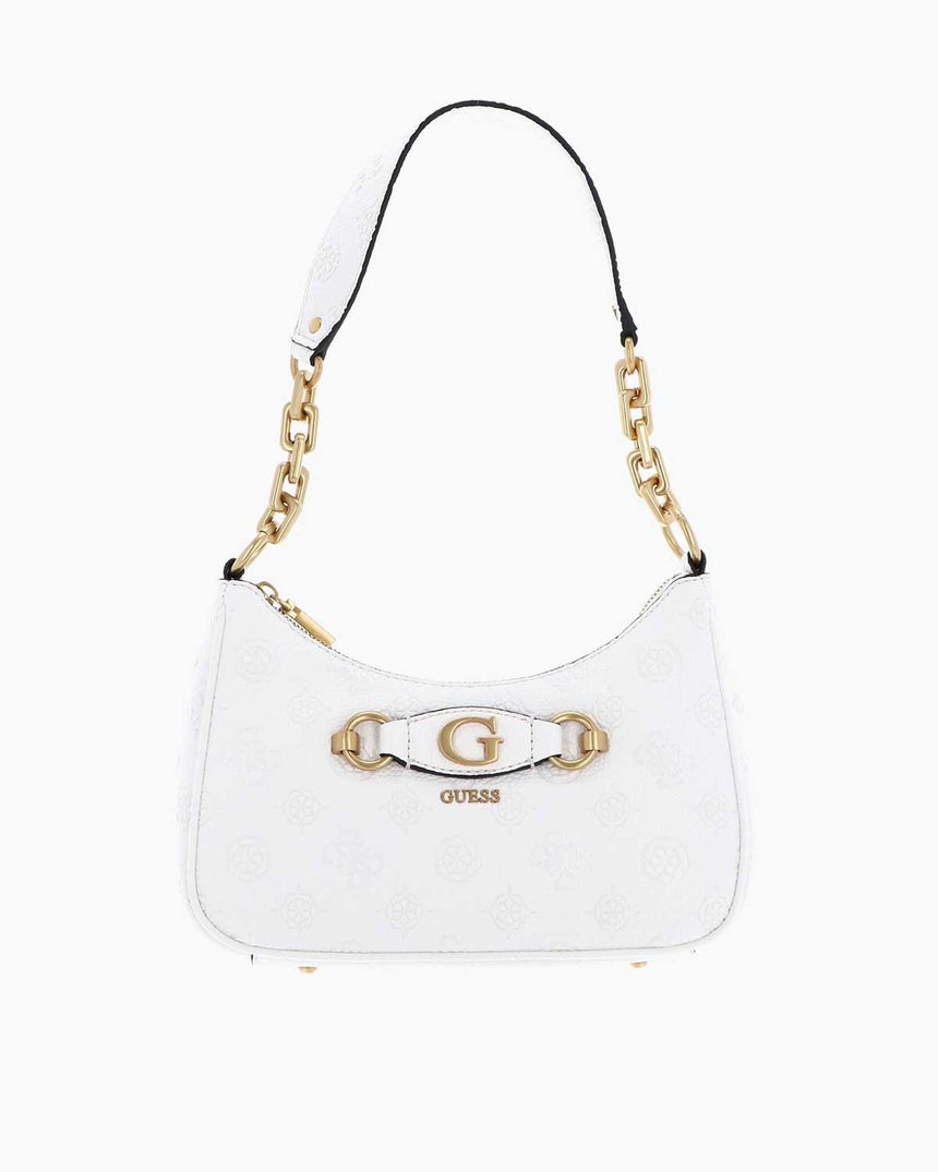 Guess Izzy Peony Zincir Detaylı Omuz Çantası Stone Logo