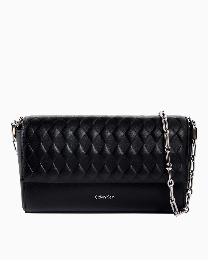 Calvin Klein Quilt Chain Mini Çapraz Askılı Çanta CK Black