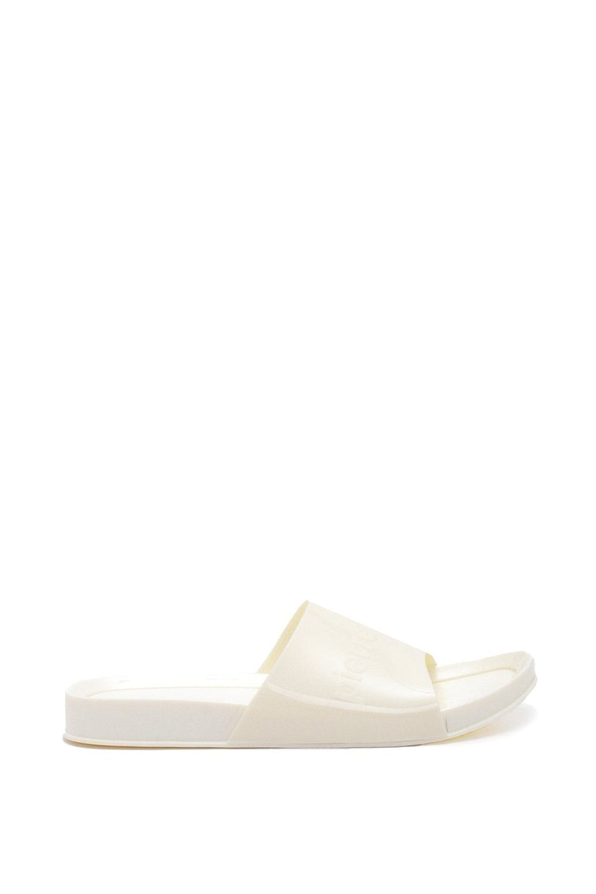 Pierre Cardin Kaydırmalı Kadın Terlik Beyaz