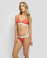 Guess Lisa Set Triangle Thong 2 li Takım Red Cherry