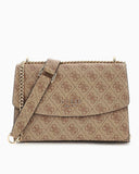 Guess Access Calista Kadın Omuz Çantası Latte Logo