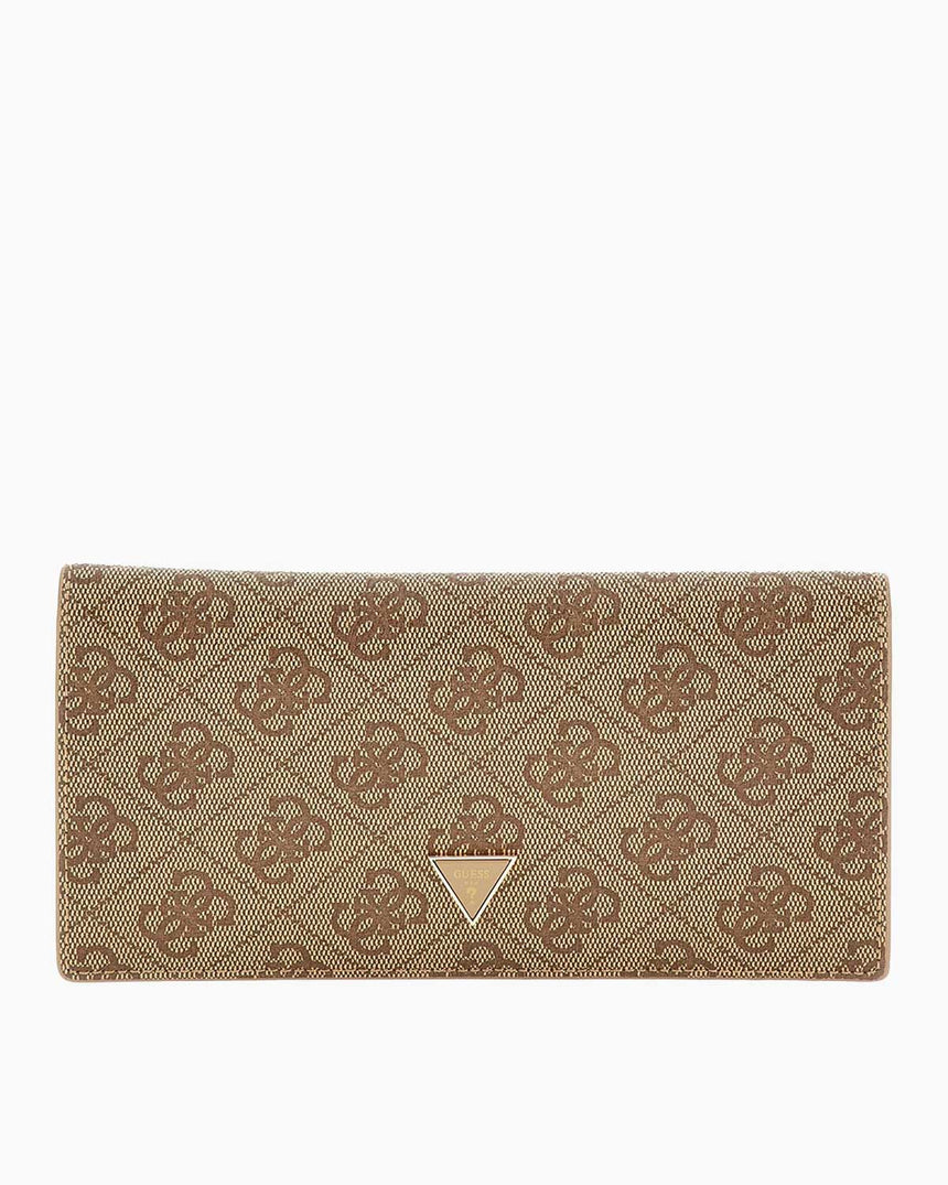 Guess Noreen Card Holder Monogram Cüzdan Latte Logo