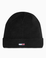 Tommy Hilfiger Elongated Beanie Logolu Şapka Black